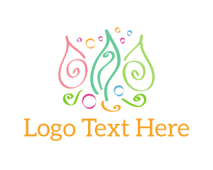 Colorful Swirl Doodles logo