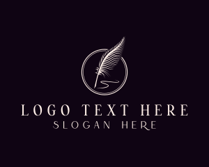 Writing Feather Author logo