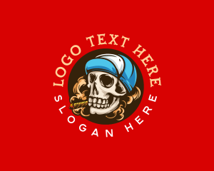 Skull Cigar Smoke logo