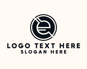 Modern Letter E logo