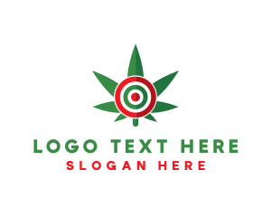 Cannabis Leaf Target logo