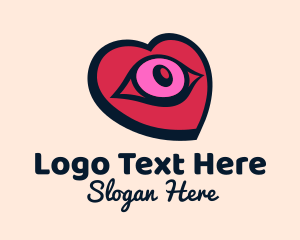 Romantic Heart Eye logo