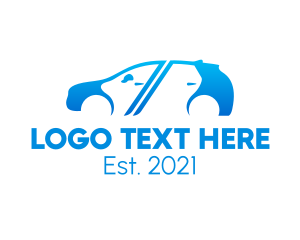 Blue Van Driver  logo