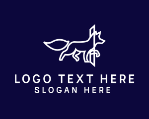 Door Fox Outline logo