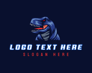 Tyrannosaurus Raptor Dinosaur logo