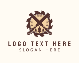Woodcutting Chisel Lumber logo
