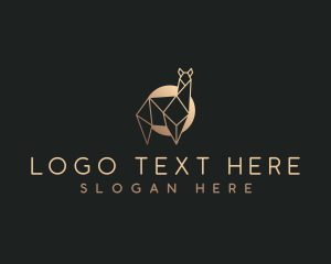 Geometric Alpaca Llama logo