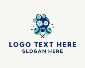 Romantic Skull Maracas logo