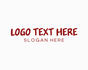 Red Texture Wordmark logo