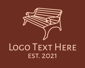 Park Bench Outline logo