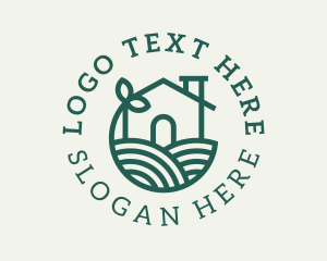Agriculture Plant Home logo