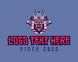Samurai Oni Mask logo