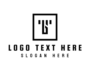 Simple Abstract Square logo
