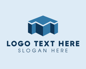 3D Geometric Arrow  logo