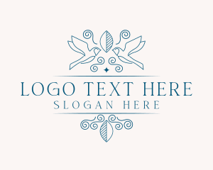 Garden Bird Swirl logo