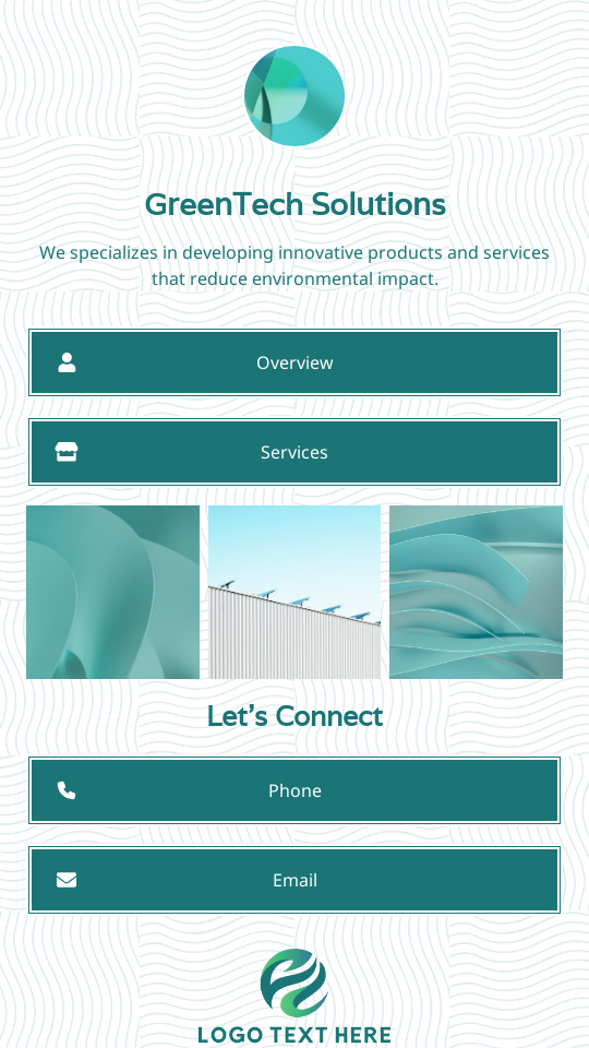 Sustainable Tech Company Website